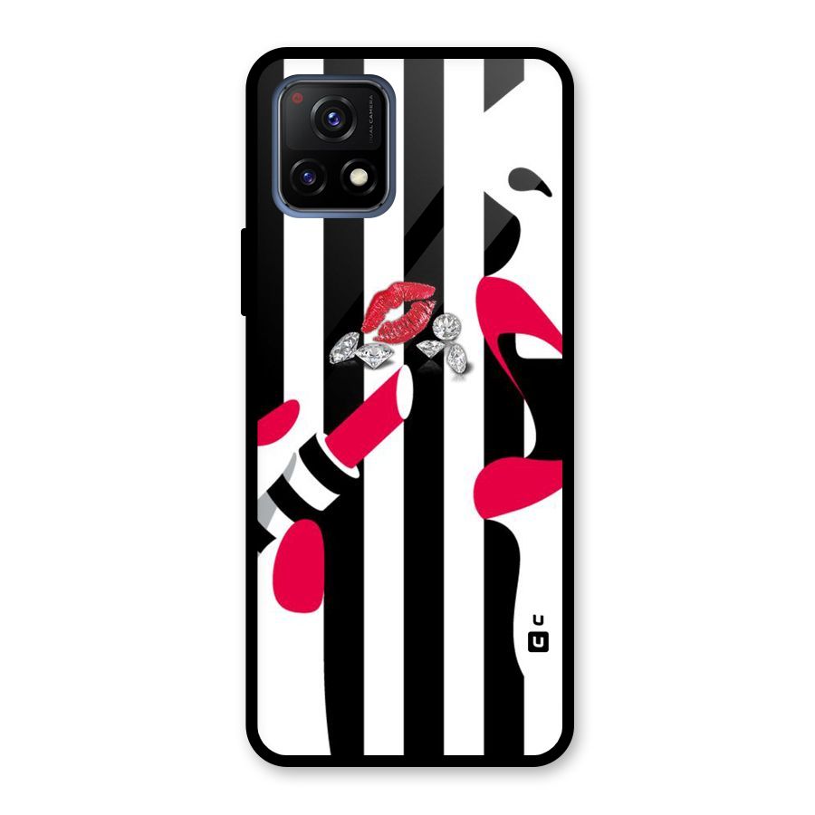 Bold Woman Glass Back Case for Vivo Y72 5G