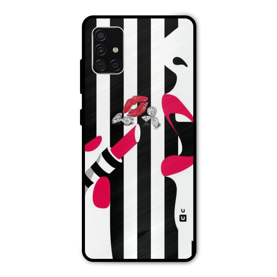 Bold Woman Metal Back Case for Galaxy A51