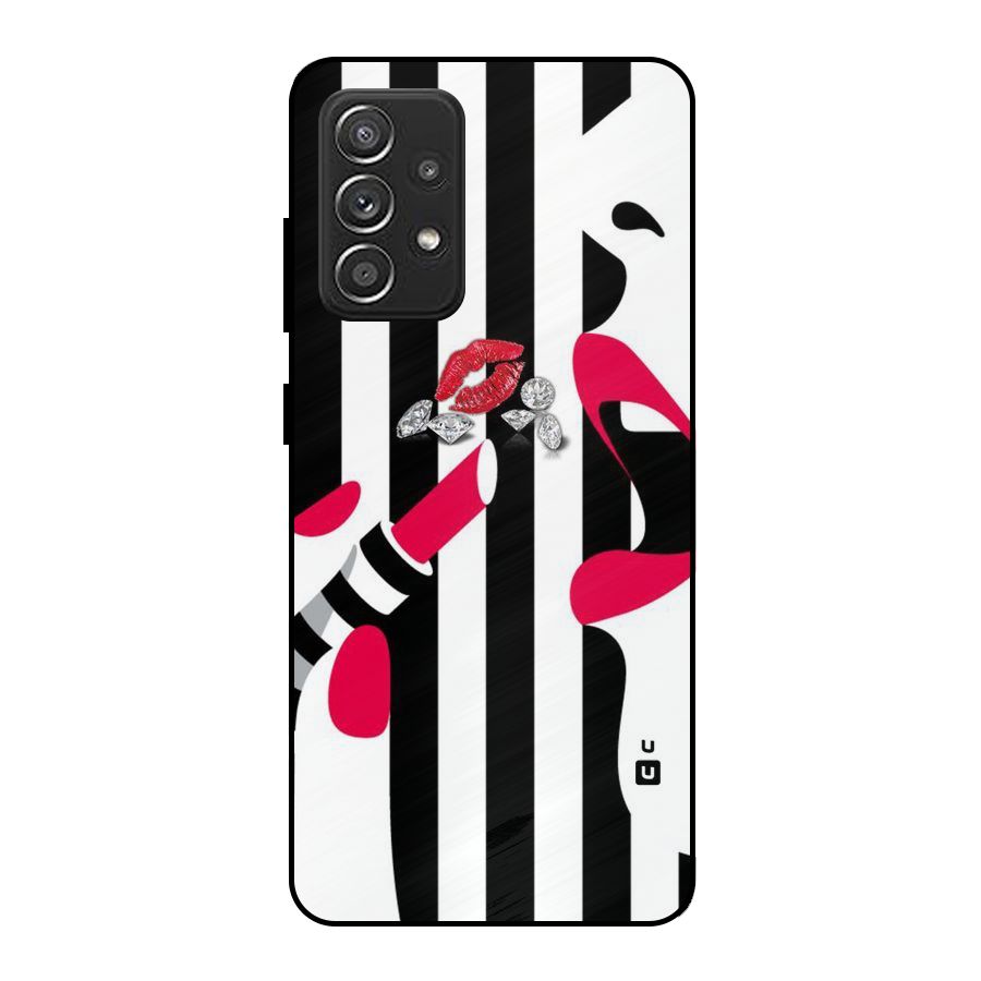 Bold Woman Metal Back Case for Galaxy A52s 5G
