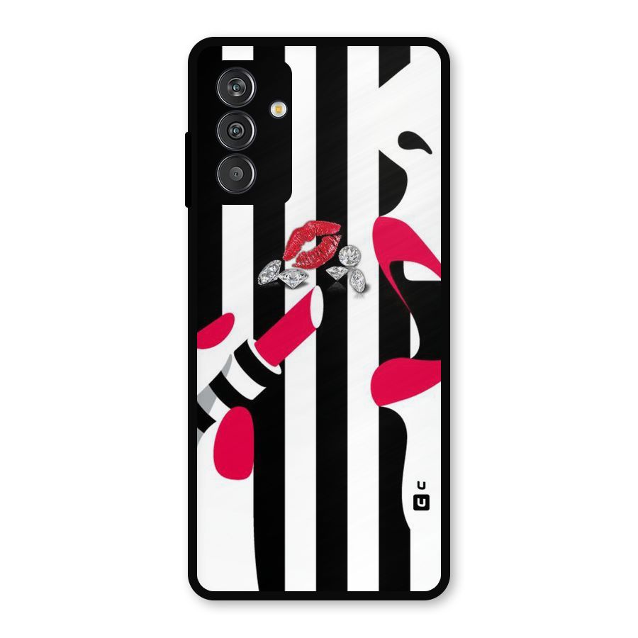 Bold Woman Metal Back Case for Galaxy F13