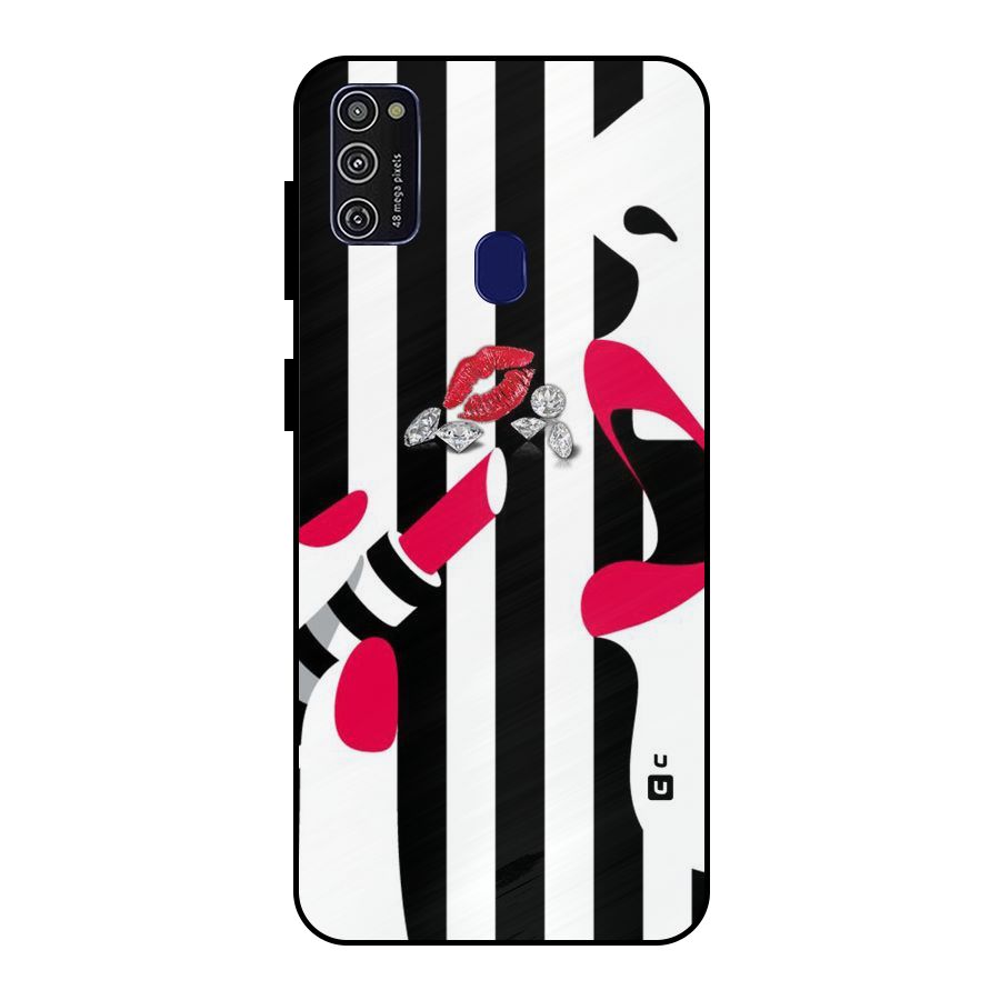 Bold Woman Metal Back Case for Galaxy M30s