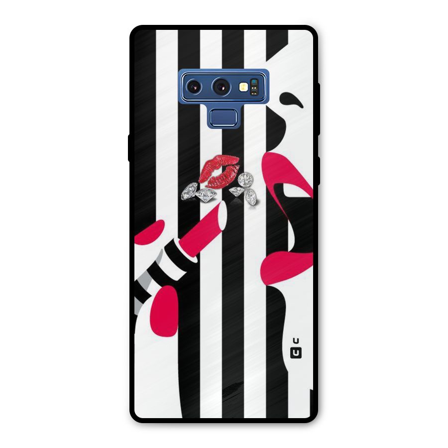 Bold Woman Metal Back Case for Galaxy Note 9