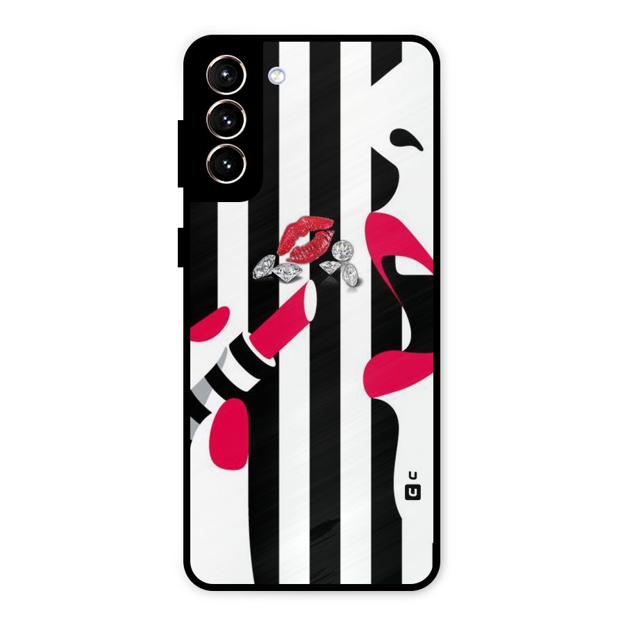 Bold Woman Metal Back Case for Galaxy S21 Plus