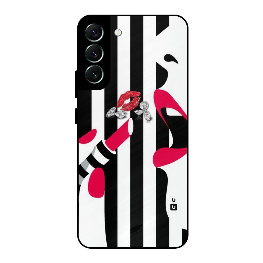 Bold Woman Metal Back Case for Galaxy S22 Plus 5G