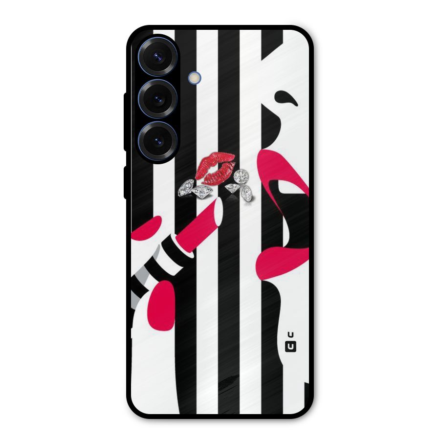 Bold Woman Metal Back Case for Galaxy S25 Plus