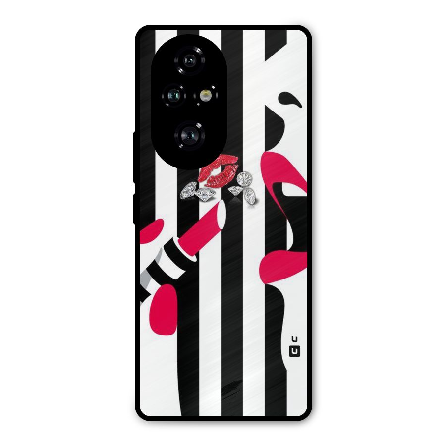 Bold Woman Metal Back Case for Honor 200 Pro