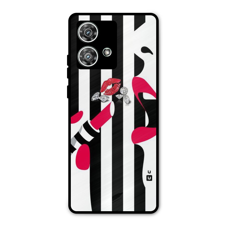 Bold Woman Metal Back Case for Motorola Edge 40 Neo
