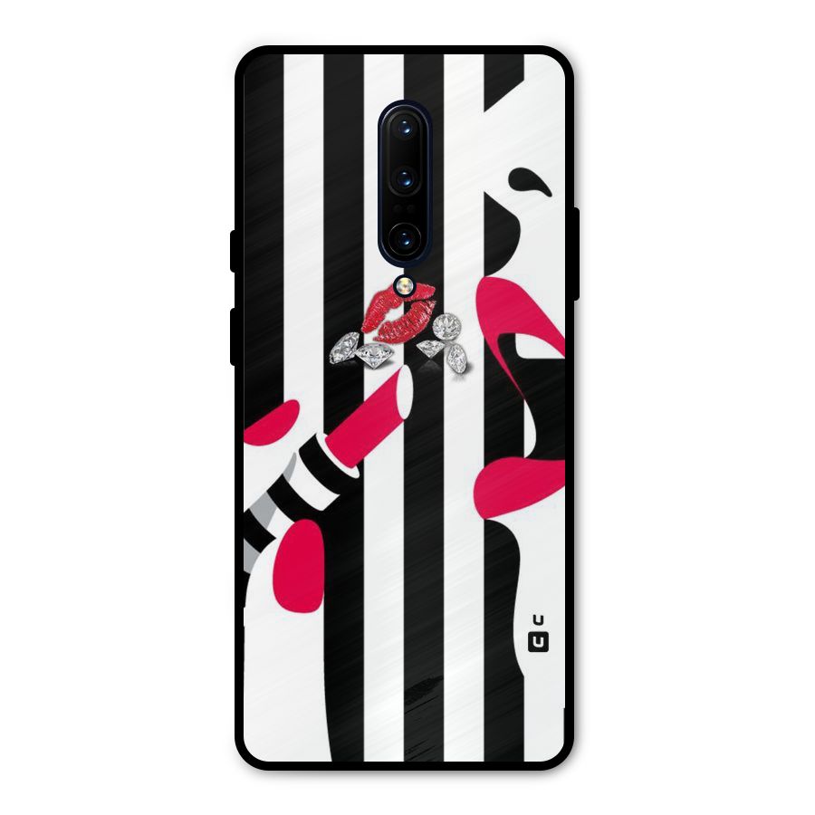 Bold Woman Metal Back Case for OnePlus 7 Pro