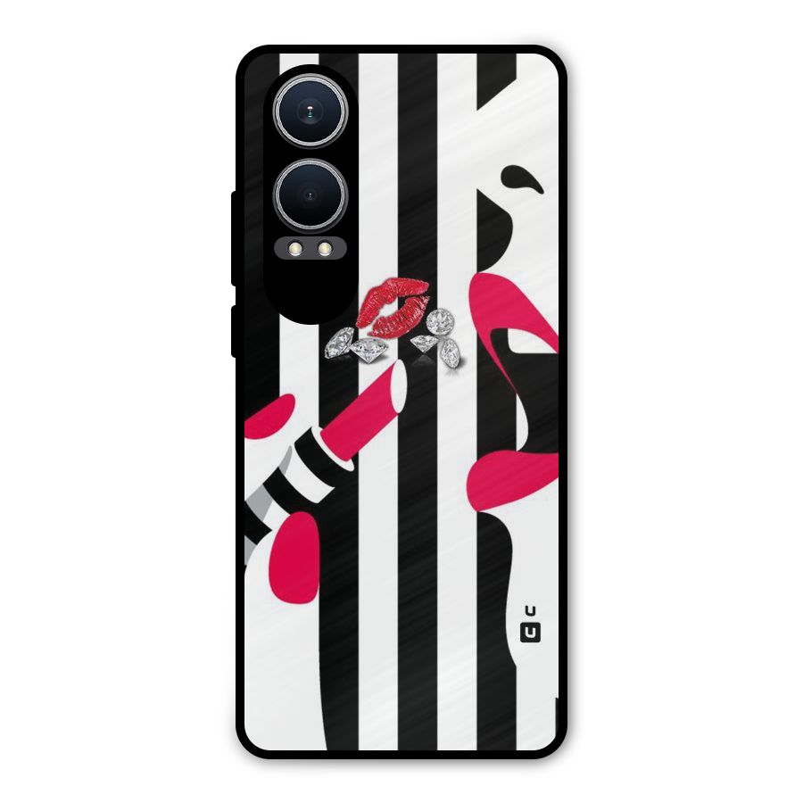 Bold Woman Metal Back Case for OnePlus Nord CE4 Lite