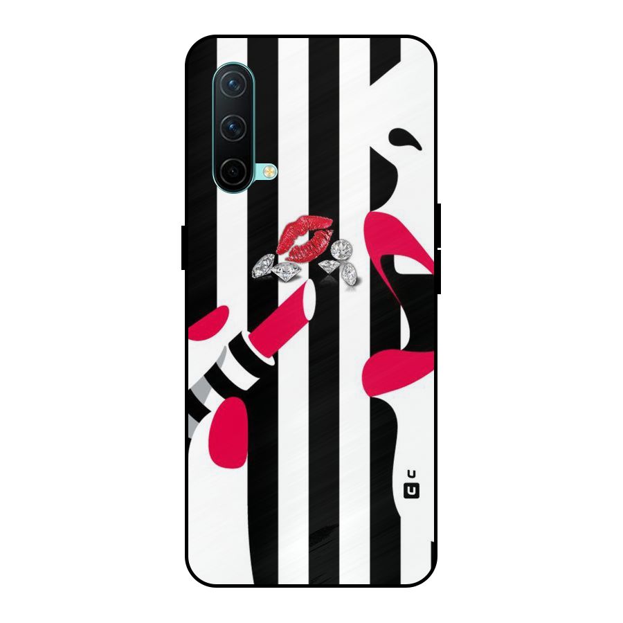 Bold Woman Metal Back Case for OnePlus Nord CE 5G