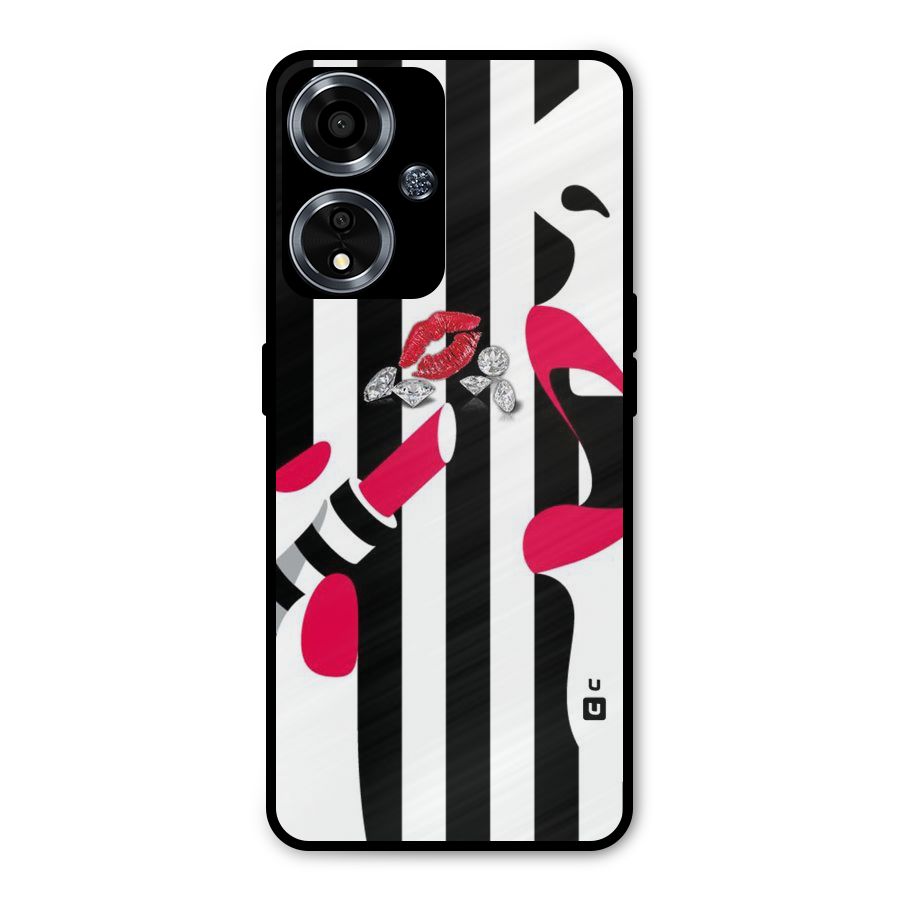 Bold Woman Metal Back Case for Oppo A59