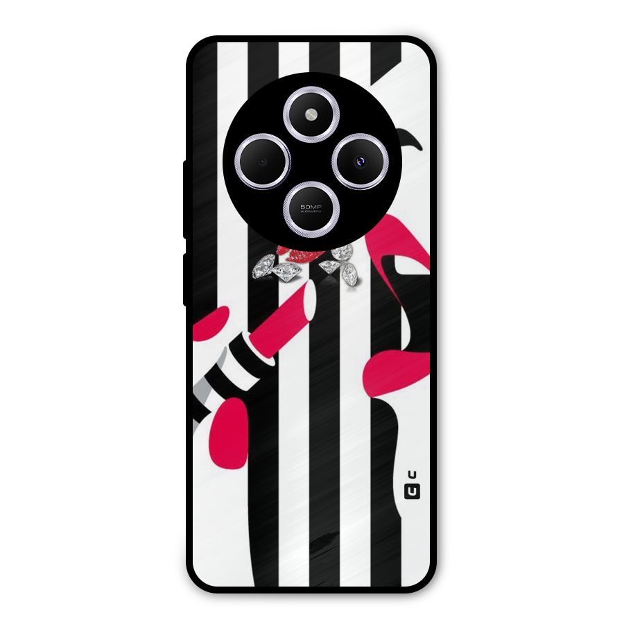 Bold Woman Metal Back Case for Poco M7