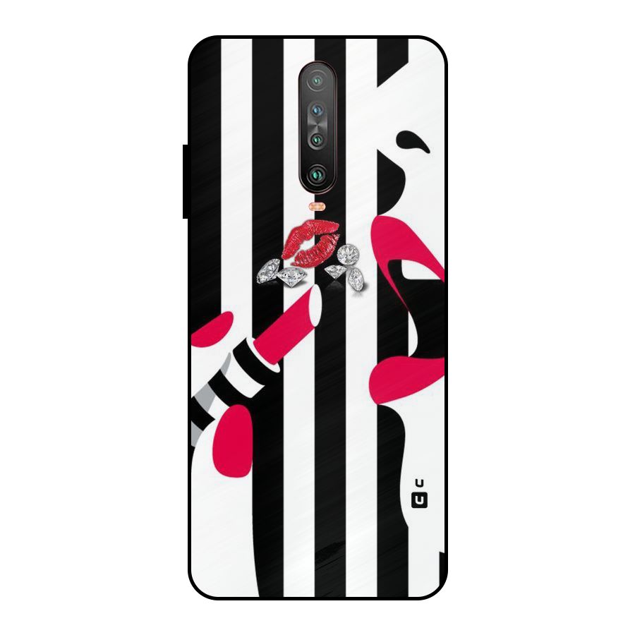 Bold Woman Metal Back Case for Poco X2