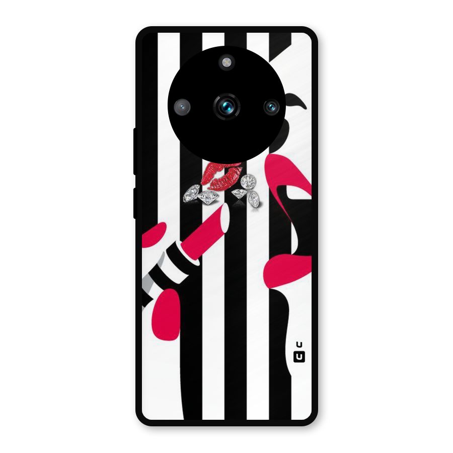 Bold Woman Metal Back Case for Realme 11 Pro