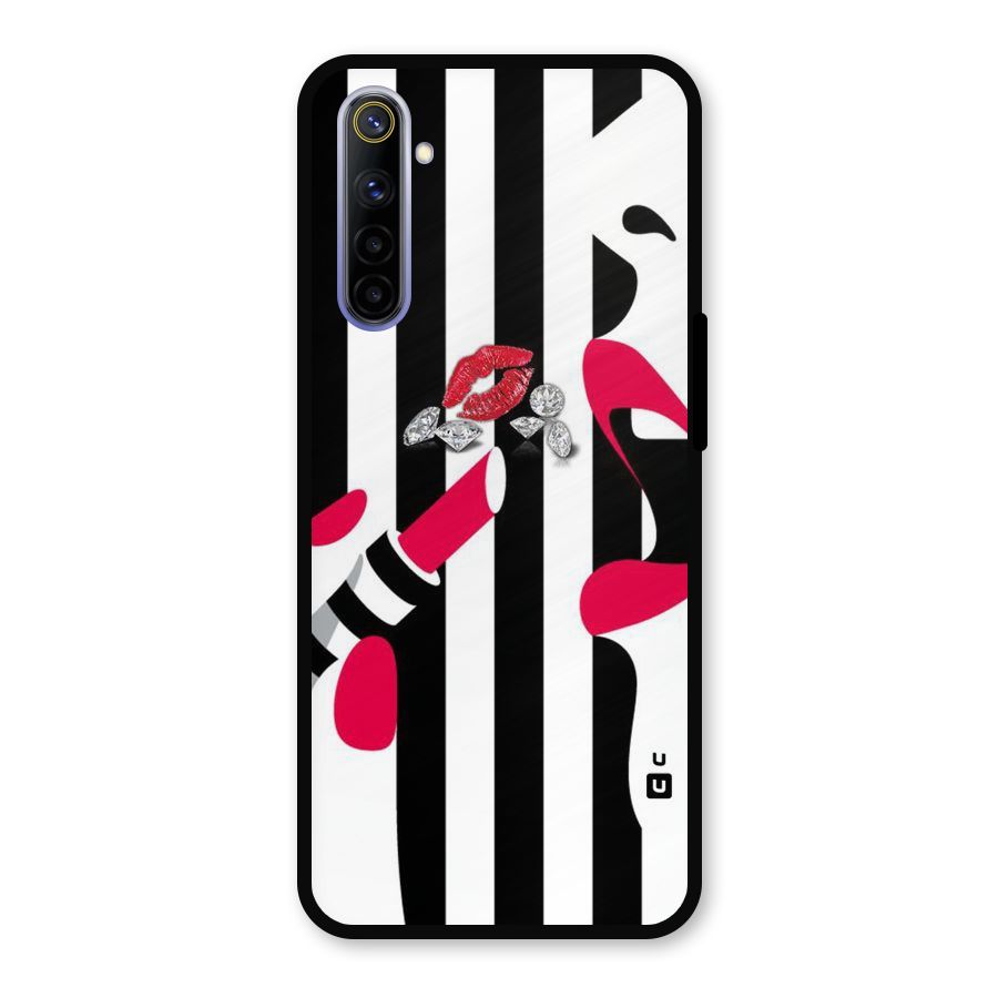 Bold Woman Metal Back Case for Realme 6