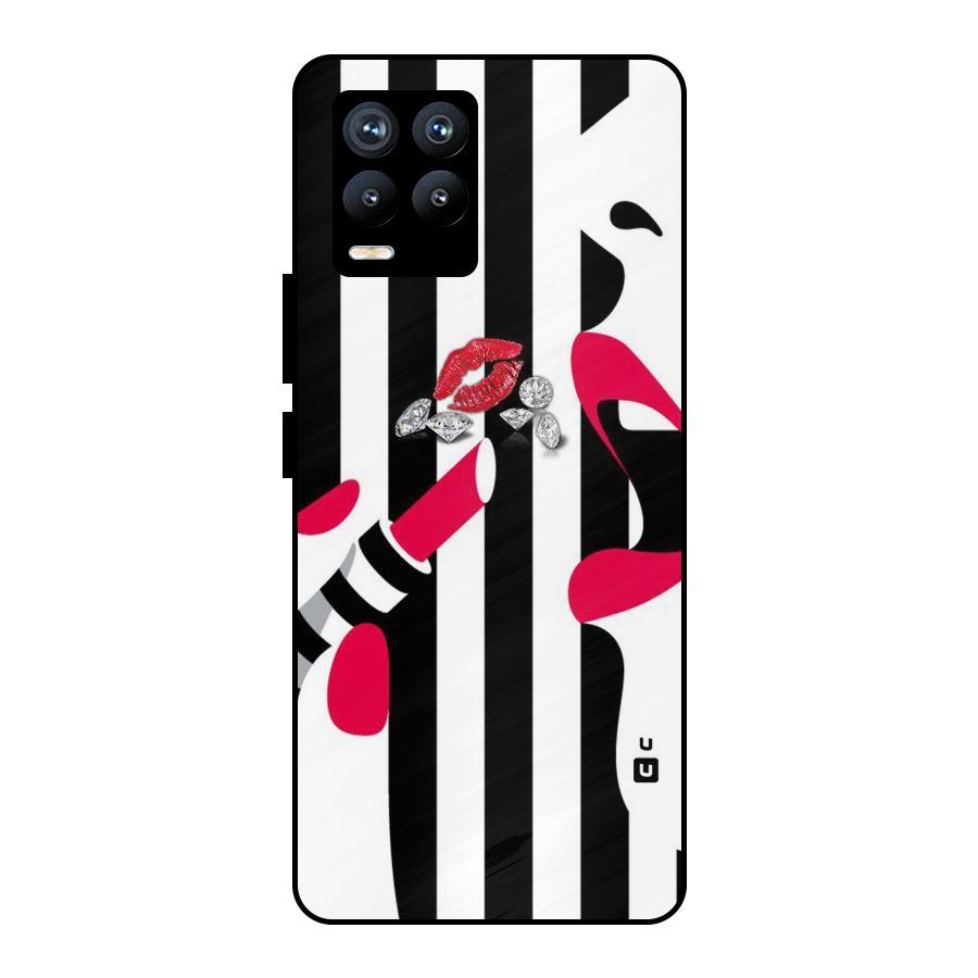 Bold Woman Metal Back Case for Realme 8 Pro