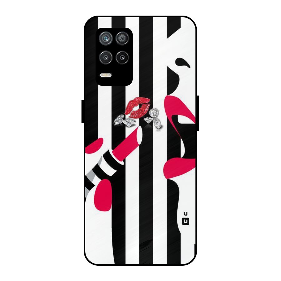 Bold Woman Metal Back Case for Realme 9 5G