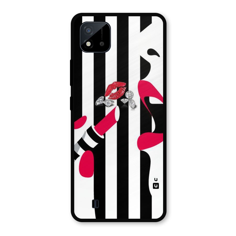 Bold Woman Metal Back Case for Realme C11 2021