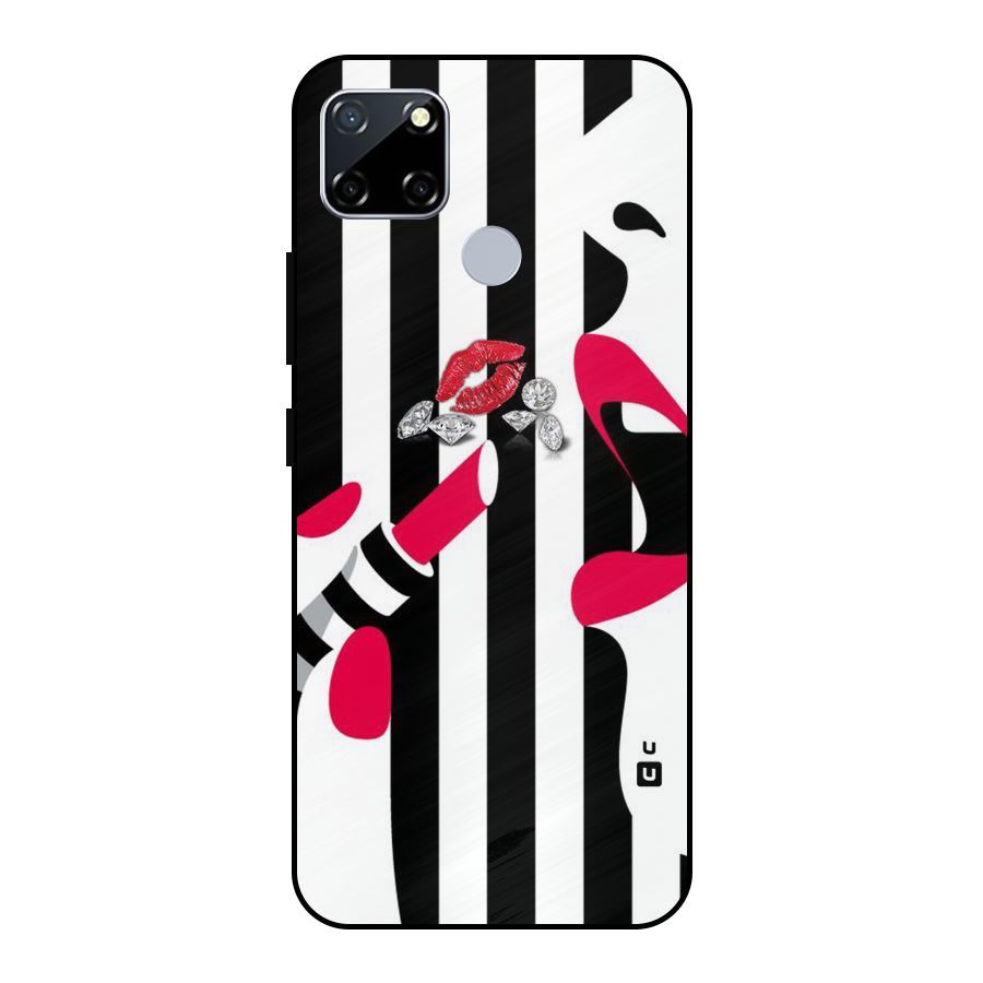 Bold Woman Metal Back Case for Realme Narzo 20