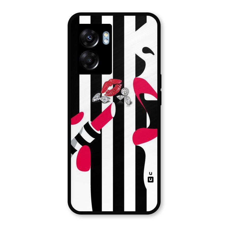 Bold Woman Metal Back Case for Realme Narzo 50 5G