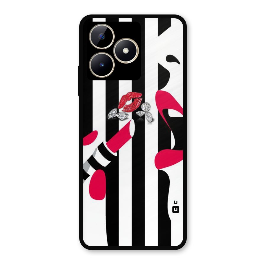 Bold Woman Metal Back Case for Realme Narzo N53