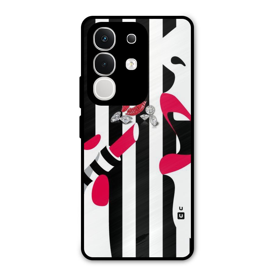 Bold Woman Metal Back Case for Vivo T4x
