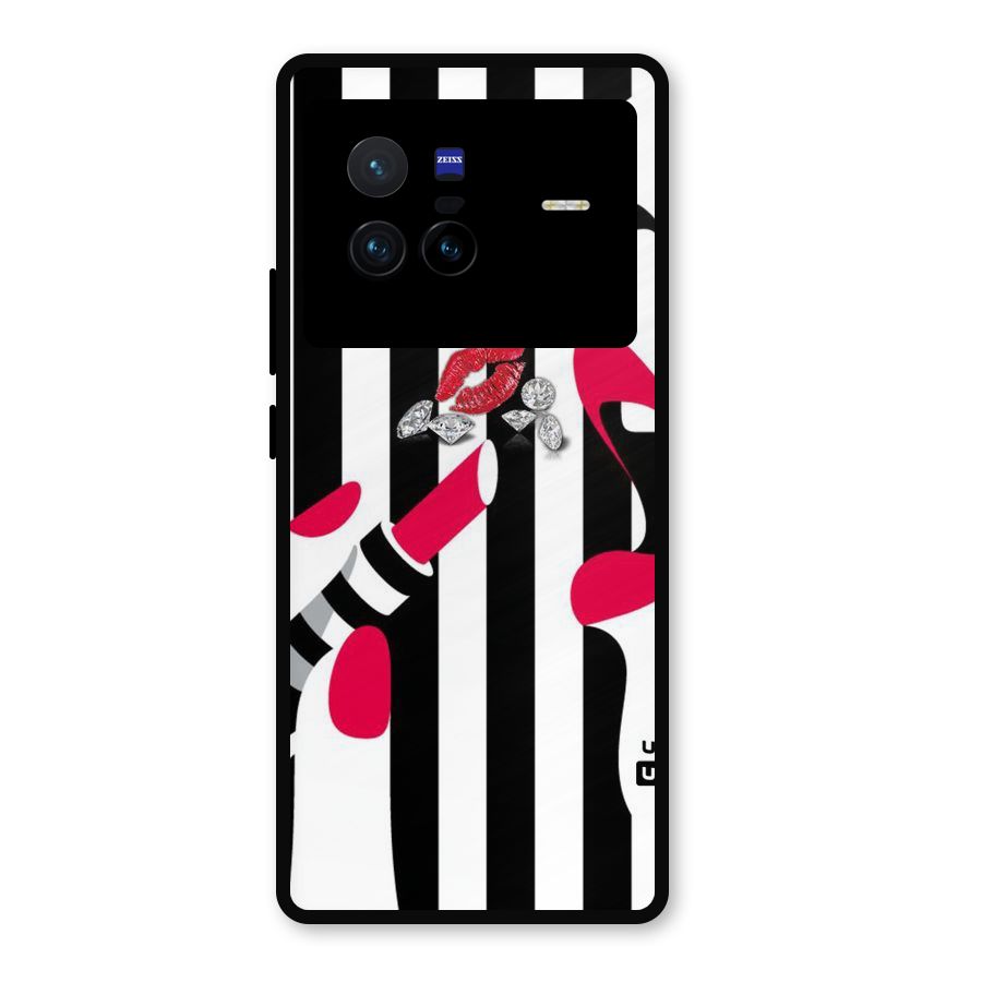 Bold Woman Metal Back Case for Vivo X80