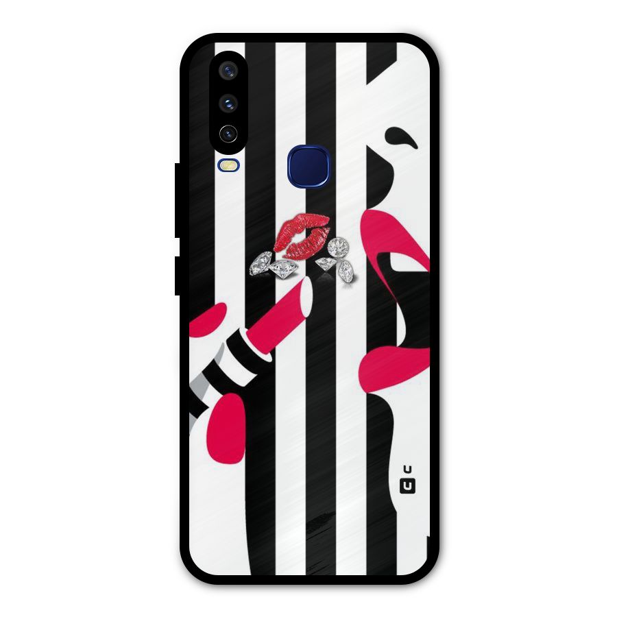 Bold Woman Metal Back Case for Vivo Y12