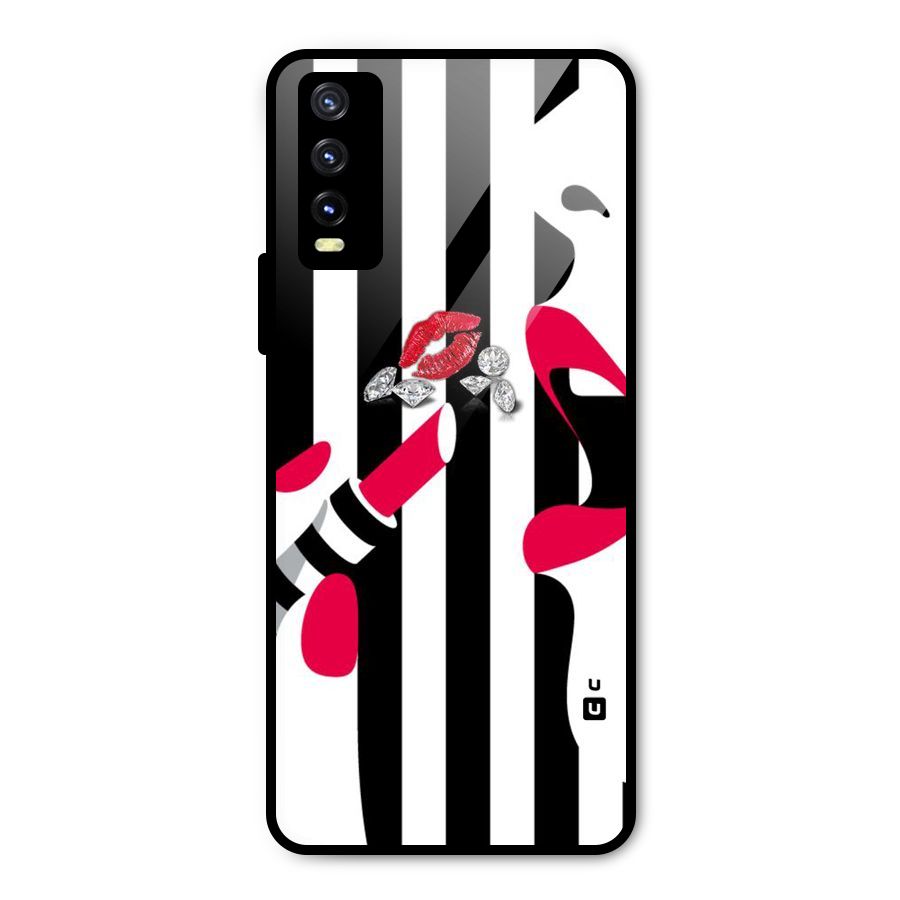 Bold Woman Metal Back Case for Vivo Y20g
