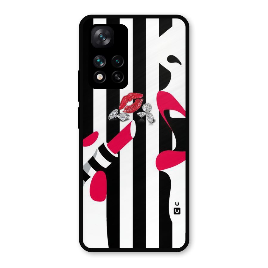 Bold Woman Metal Back Case for Xiaomi 11i 5G