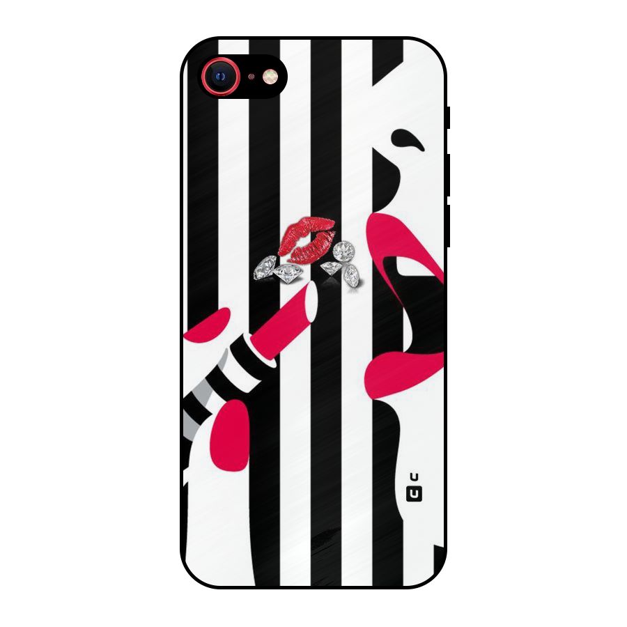 Bold Woman Metal Back Case for iPhone 7