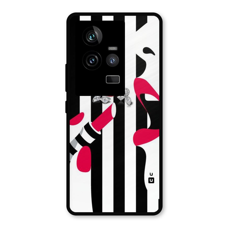 Bold Woman Metal Back Case for iQOO 11 5G