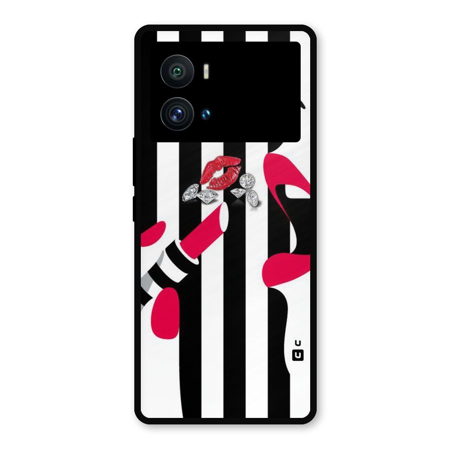 Bold Woman Metal Back Case for iQOO 9 Pro