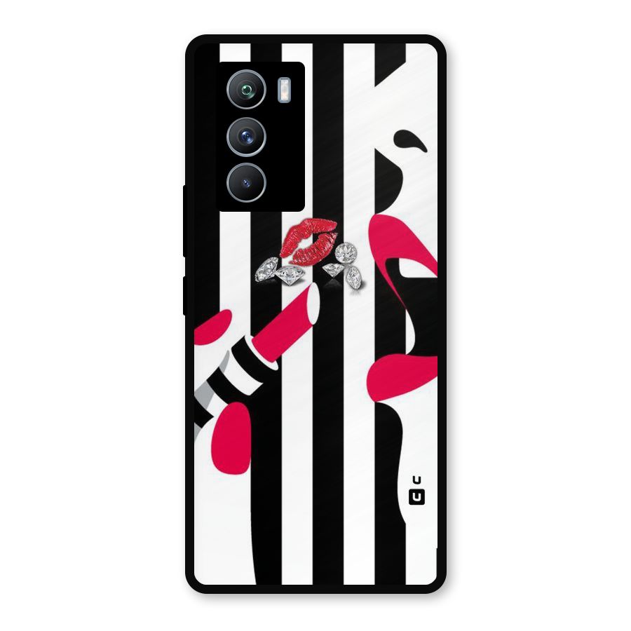 Bold Woman Metal Back Case for iQOO 9 SE