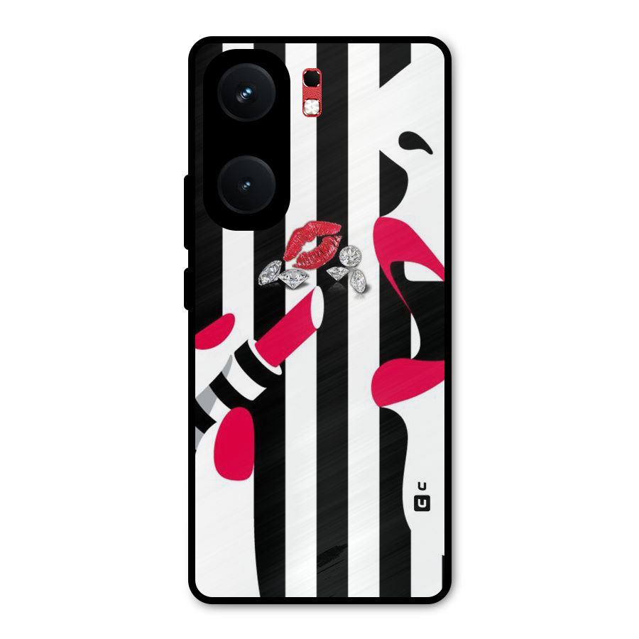 Bold Woman Metal Back Case for iQOO Neo 9 Pro