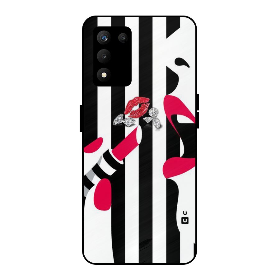 Bold Woman Metal Back Case for realme 9 5G SE