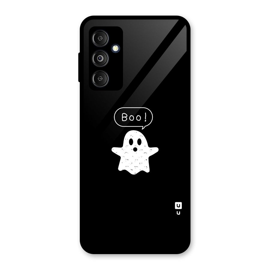 Boo Cute Ghost Glass Back Case for Galaxy M14 5G