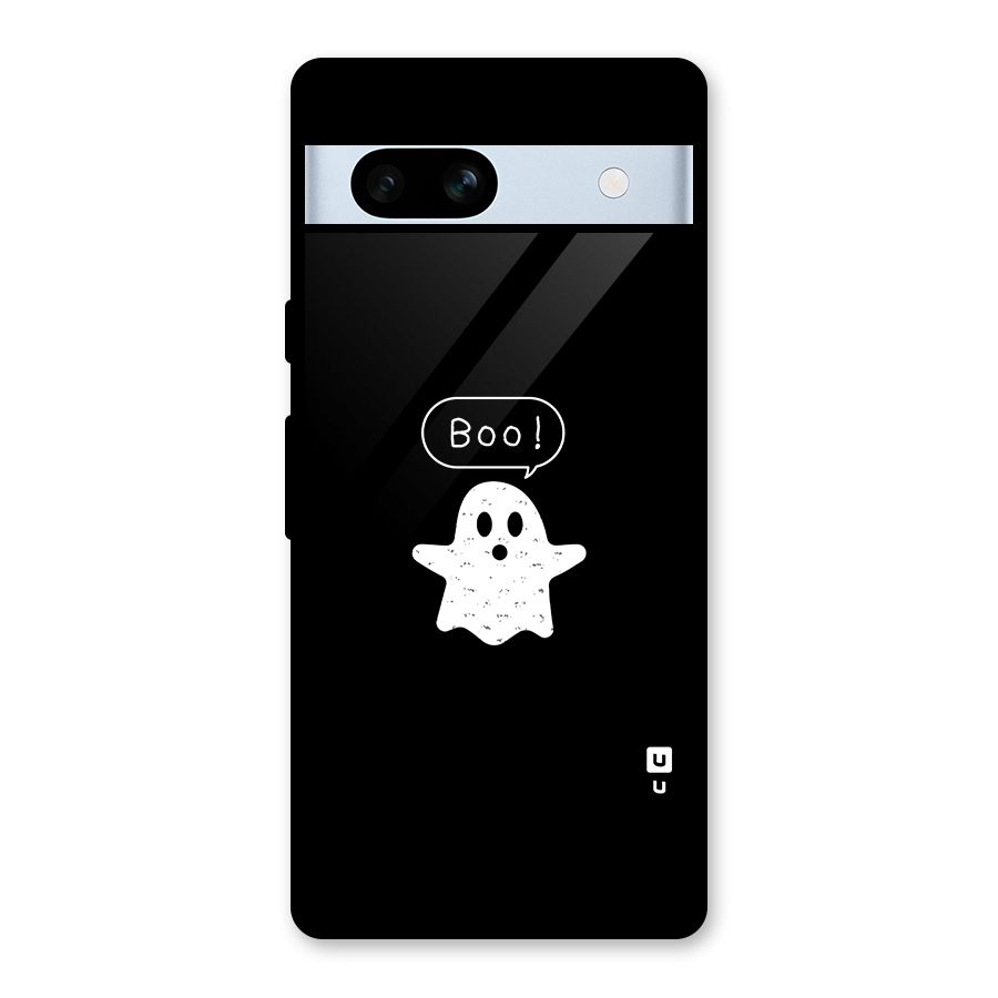 Boo Cute Ghost Glass Back Case for Google Pixel 7a