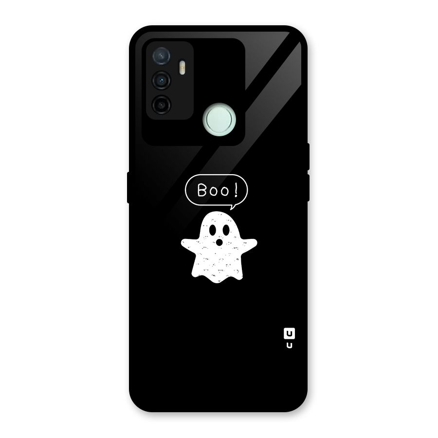 Boo Cute Ghost Glass Back Case for Oppo A53