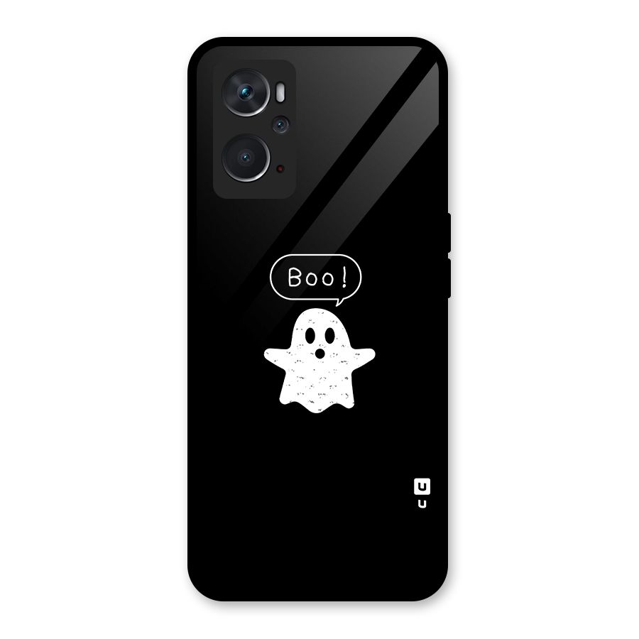 Boo Cute Ghost Glass Back Case for Oppo K10 4G