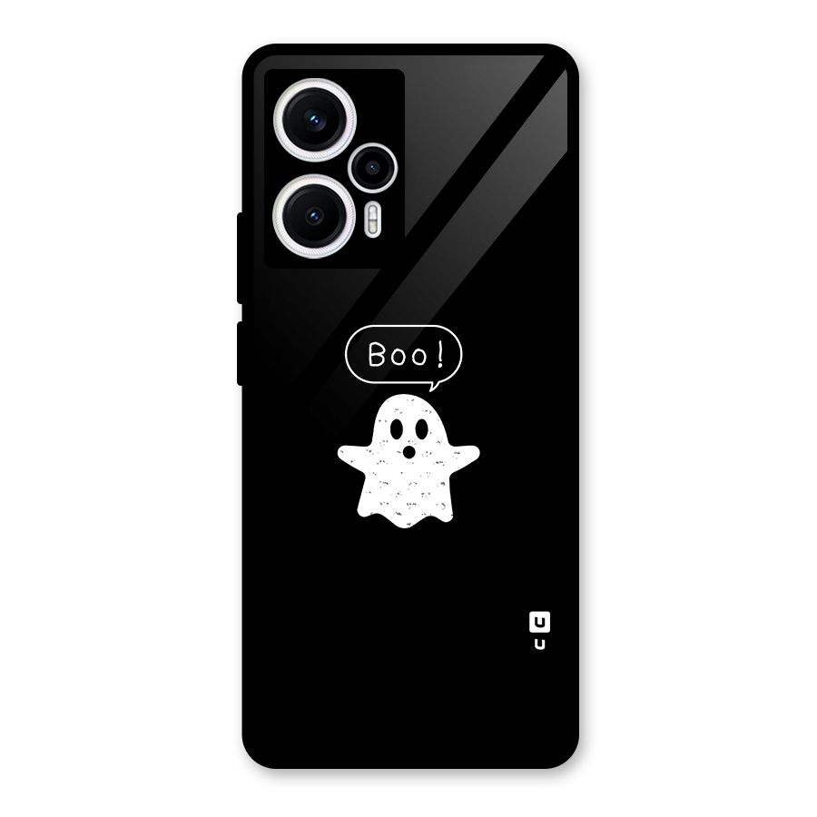 Boo Cute Ghost Glass Back Case for Poco F5