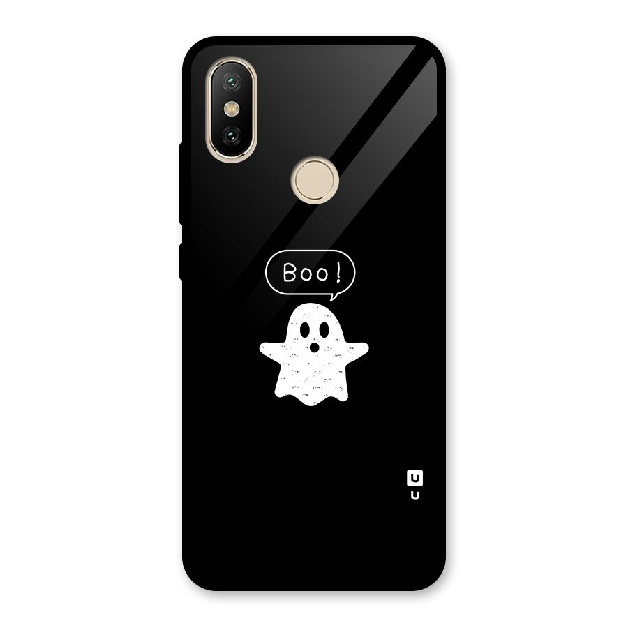 Boo Cute Ghost Glass Back Case for Redmi A2
