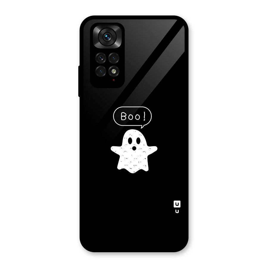 Boo Cute Ghost Glass Back Case for Redmi Note 11S