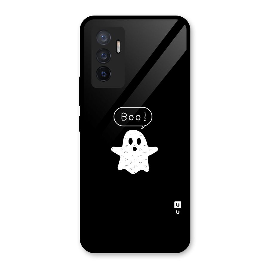 Boo Cute Ghost Glass Back Case for Vivo V23e