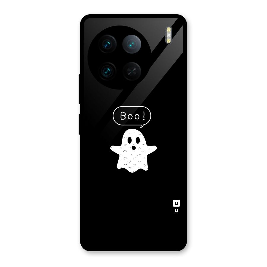 Boo Cute Ghost Glass Back Case for Vivo X90 Pro