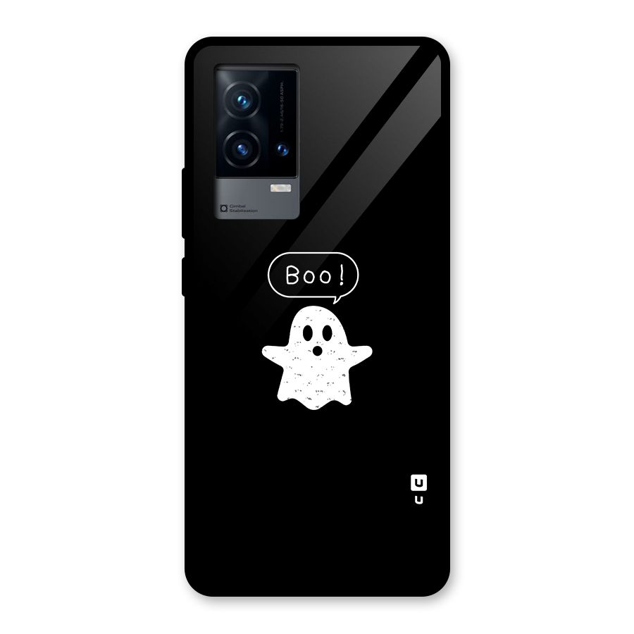 Boo Cute Ghost Glass Back Case for iQOO 9 5G
