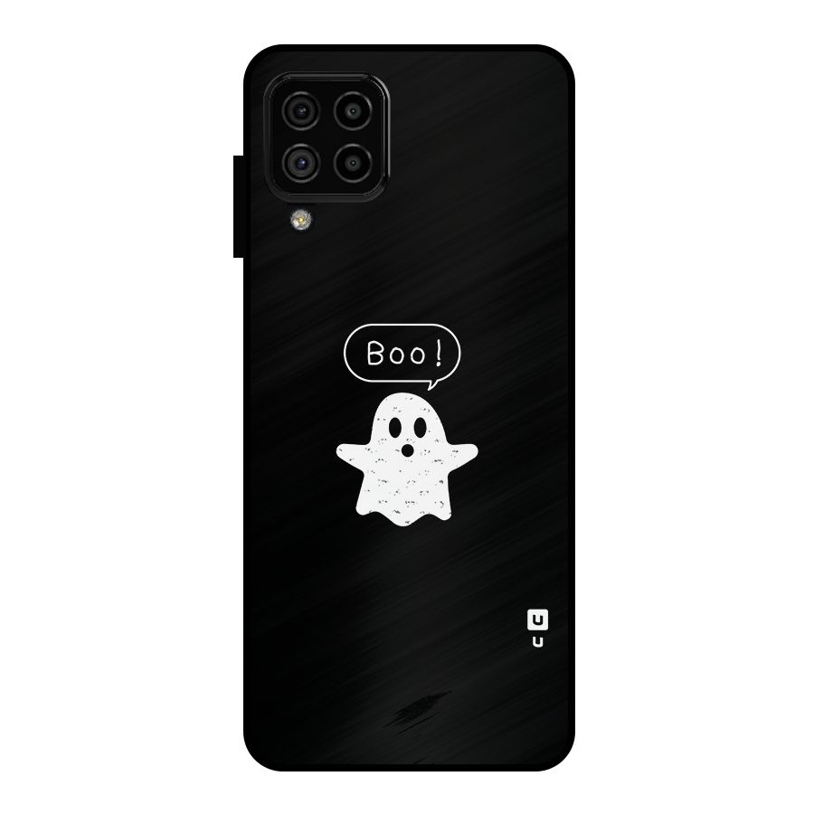 Boo Cute Ghost Metal Back Case for Galaxy A22 4G