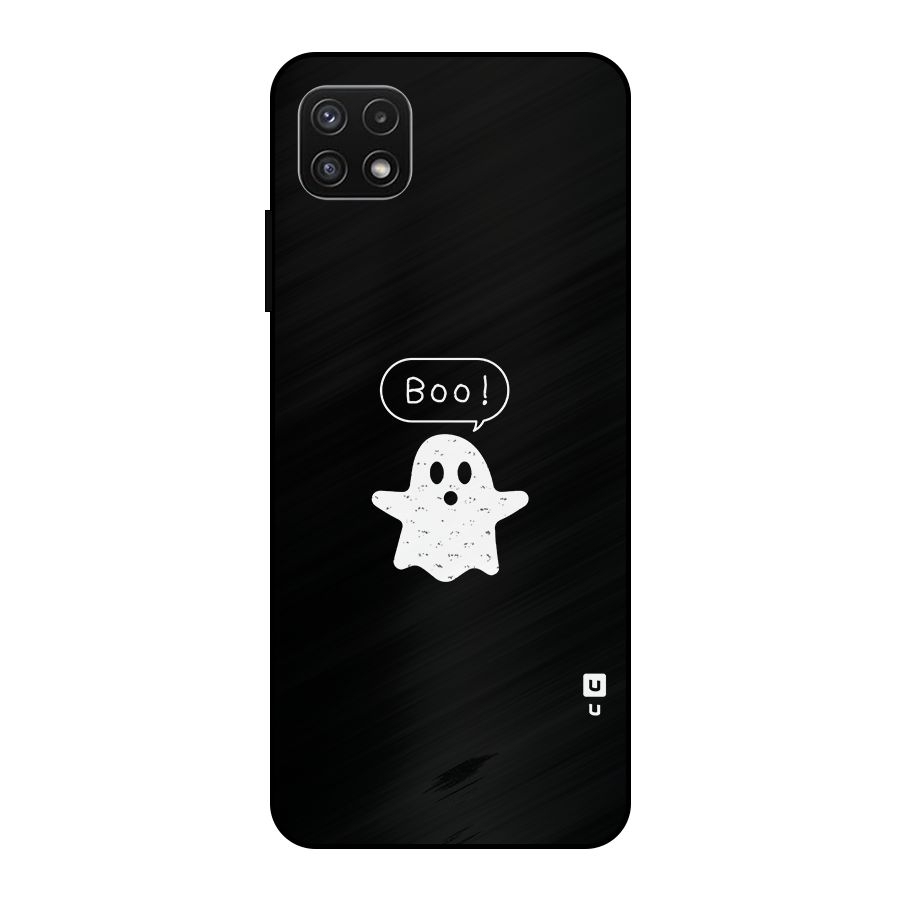 Boo Cute Ghost Metal Back Case for Galaxy A22 5G