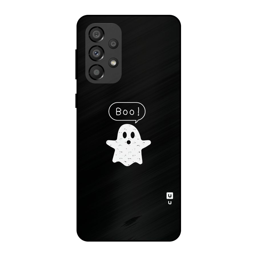 Boo Cute Ghost Metal Back Case for Galaxy A33 5G