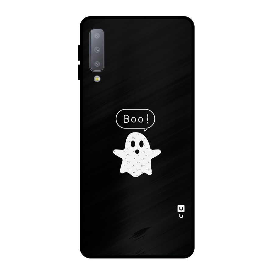 Boo Cute Ghost Metal Back Case for Galaxy A7 (2018)